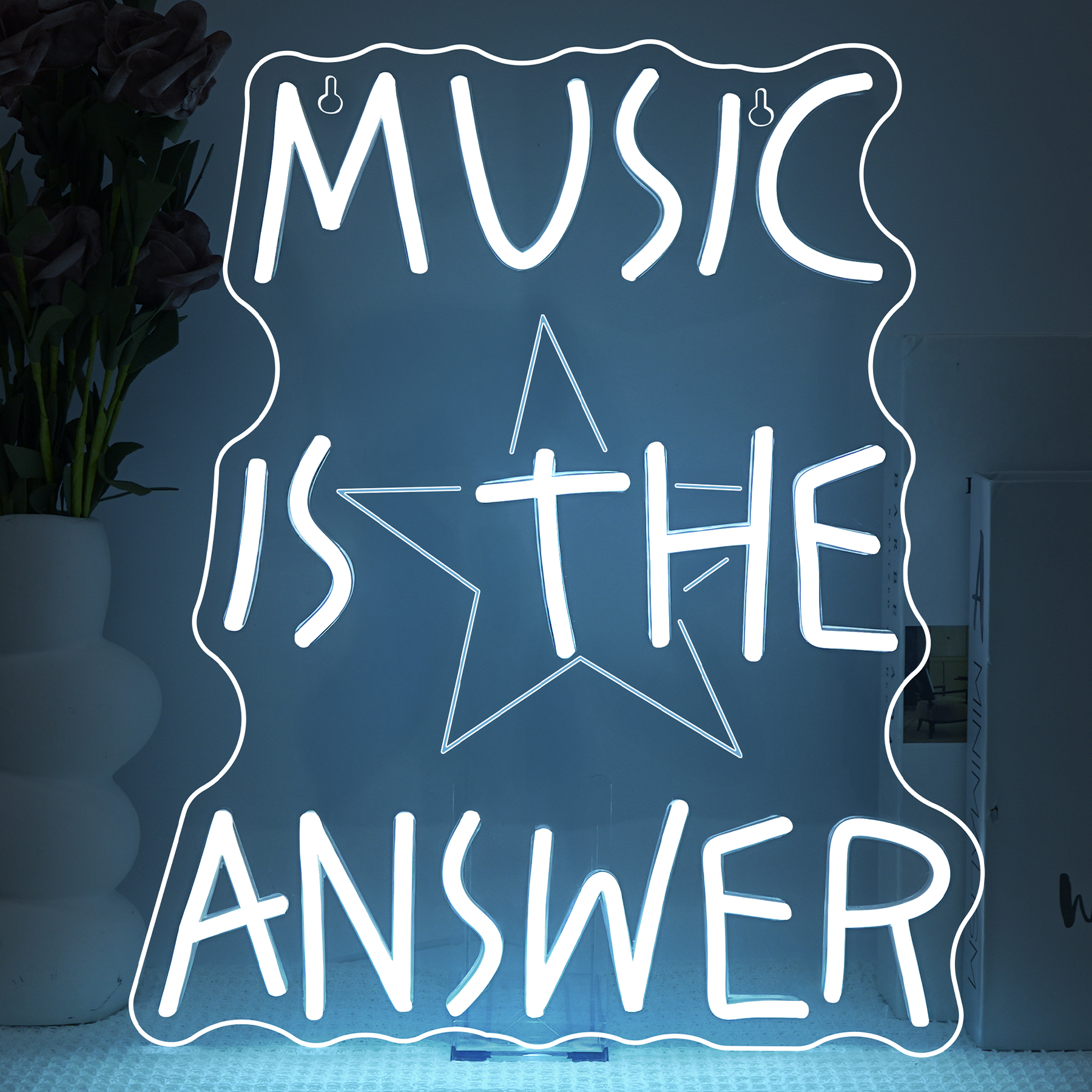 Music Is The Answer Neon Sign  - Home Bar Word incelemesi ve fiyatı