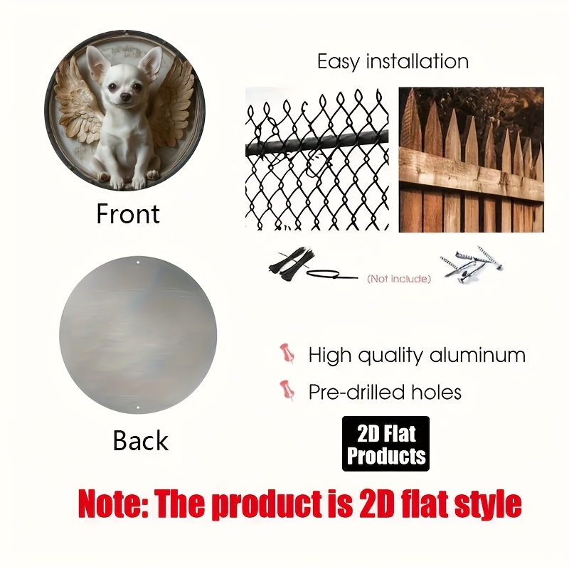 2D Flat, 1pc, Chihuahua Theme, - Home Bar And Coffee incelemesi ve fiyatı