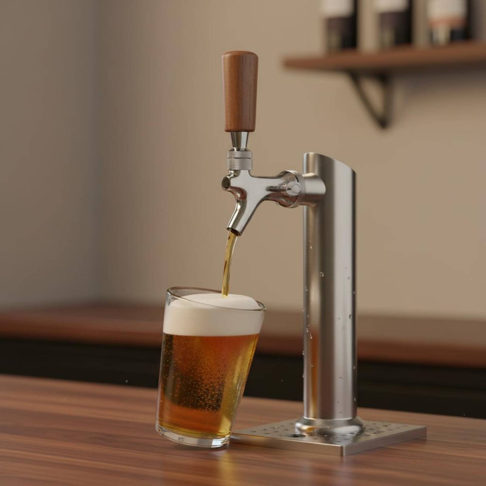 Short Wooden Beer Handle Solid - Home Bar Accessories incelemesi ve fiyatı