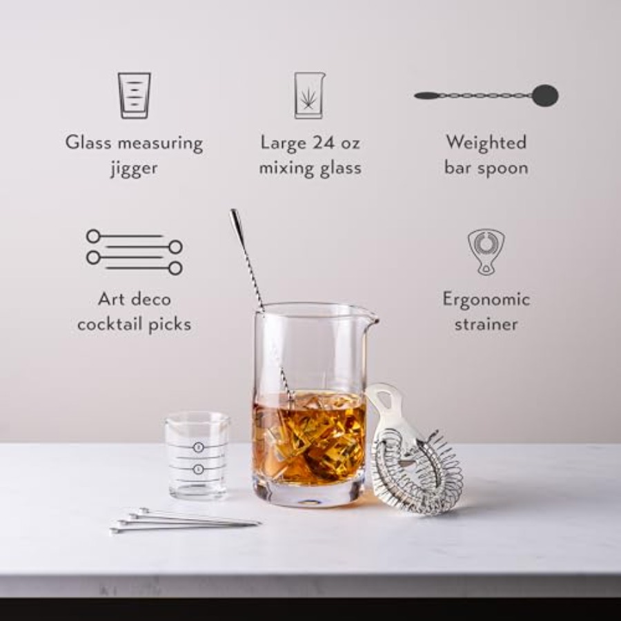 Cocktail Mixing Glass, Old Fas - Home Bar Set incelemesi ve fiyatı