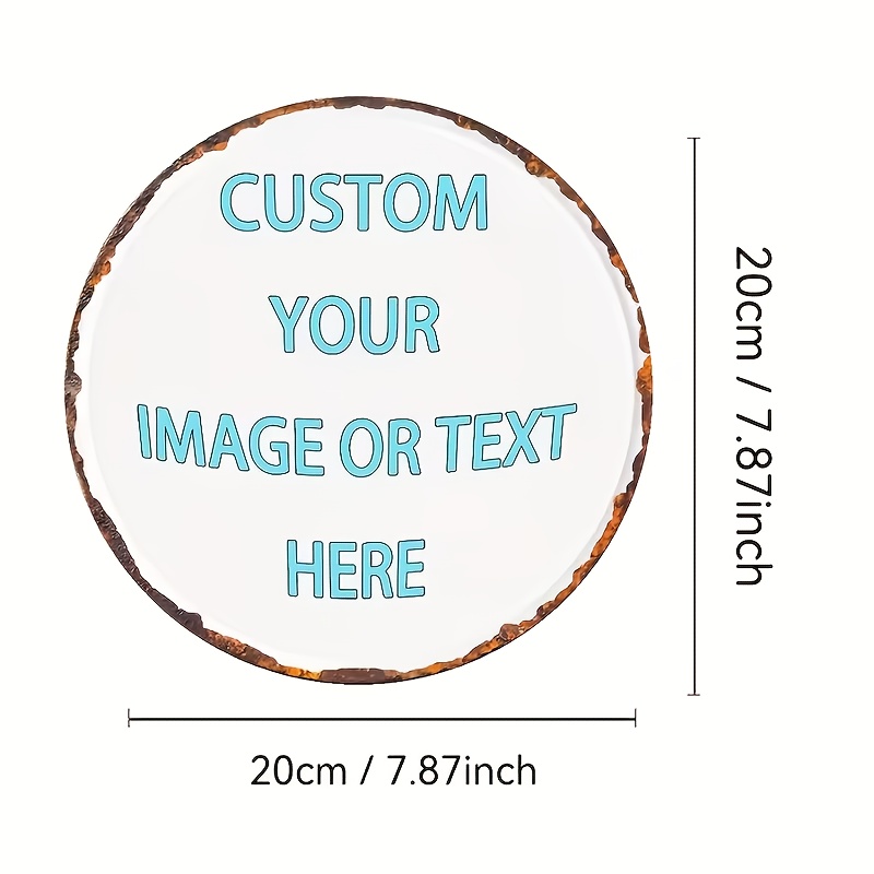 Custom Round Metal Tin Sign, P - Home Bar Signs incelemesi ve fiyatı